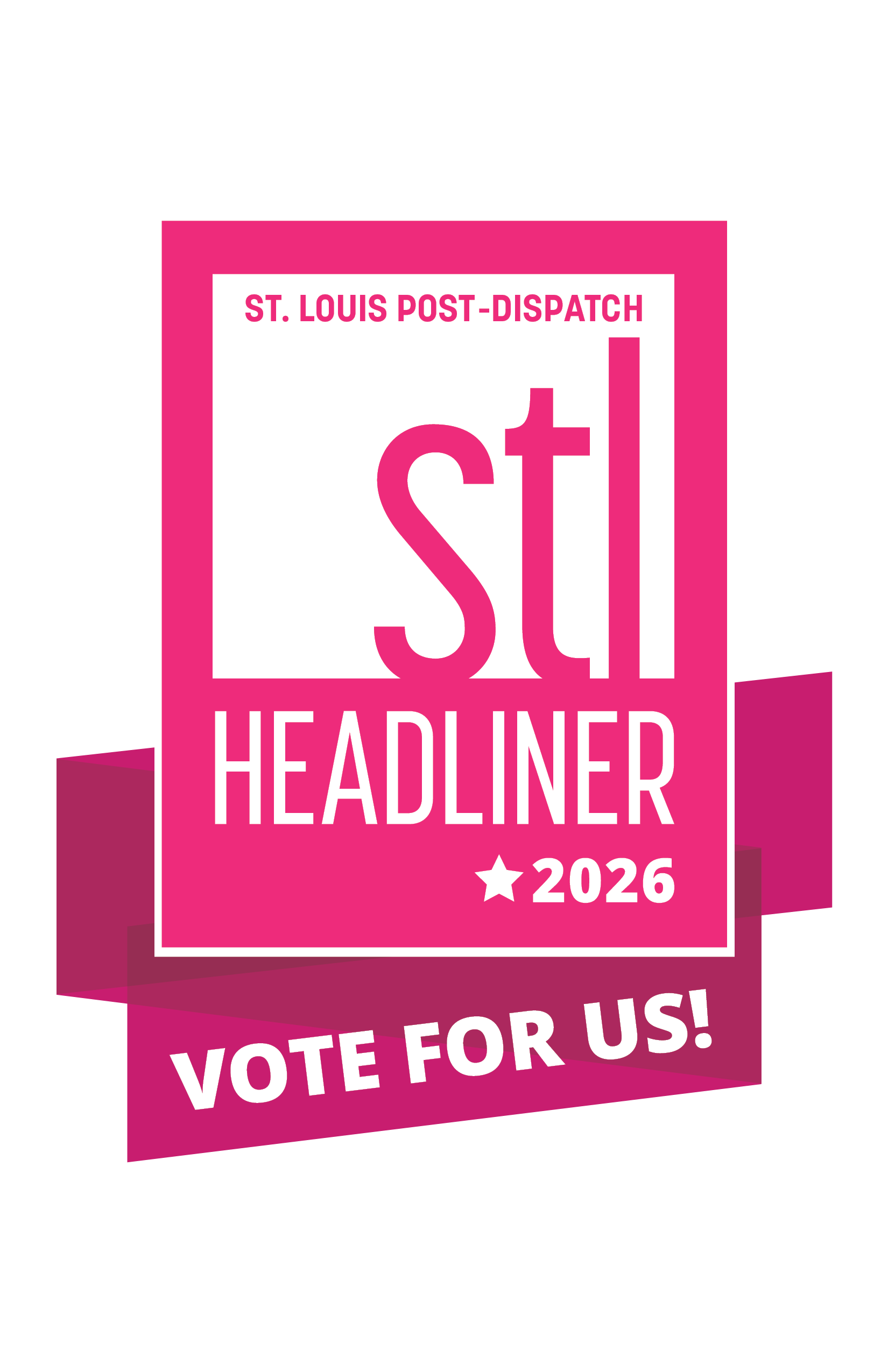 St. Louis Post-Dispatch STL Headliner 2026 Vote For Us badge