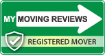 Registered mover badge from My Moving Reviews.
